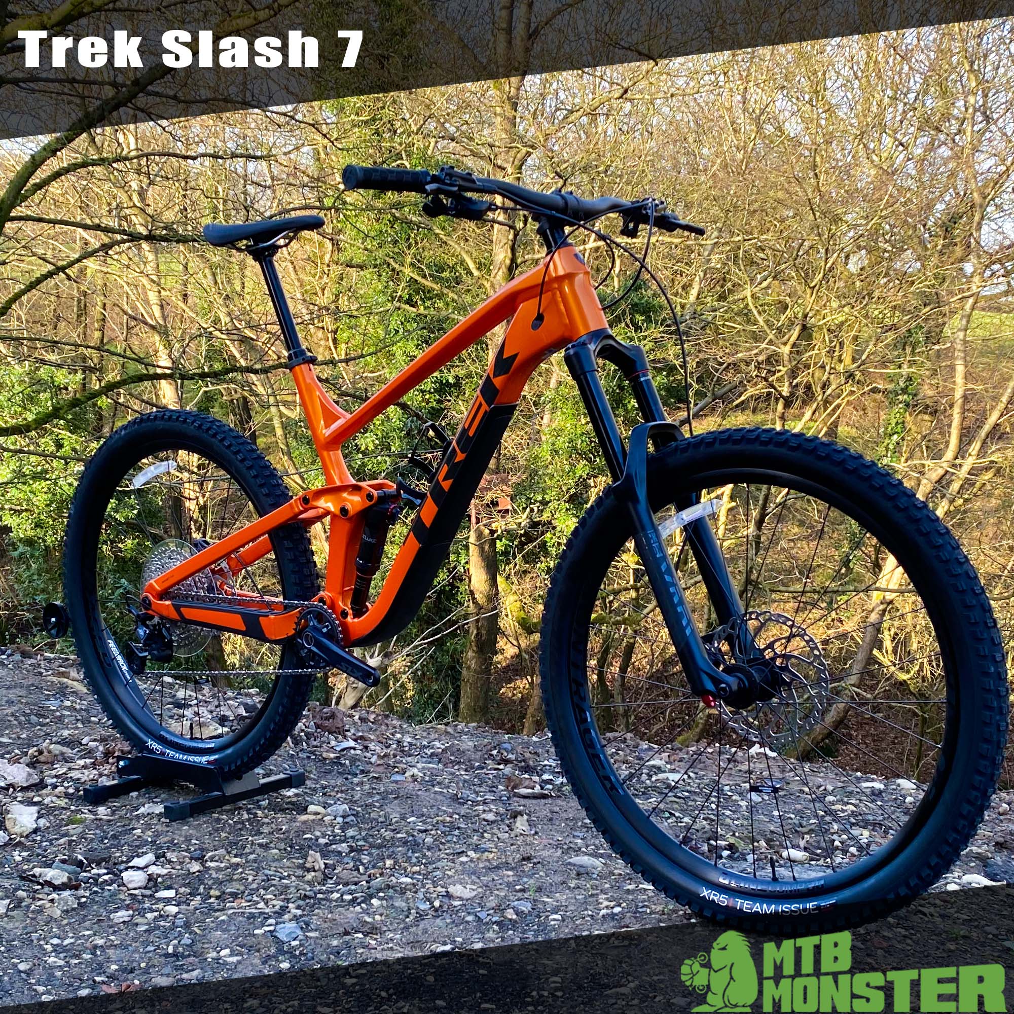 A recent Trek Slash 7 quick snap before it is due to be boxed and shipped!  - MTB Monster