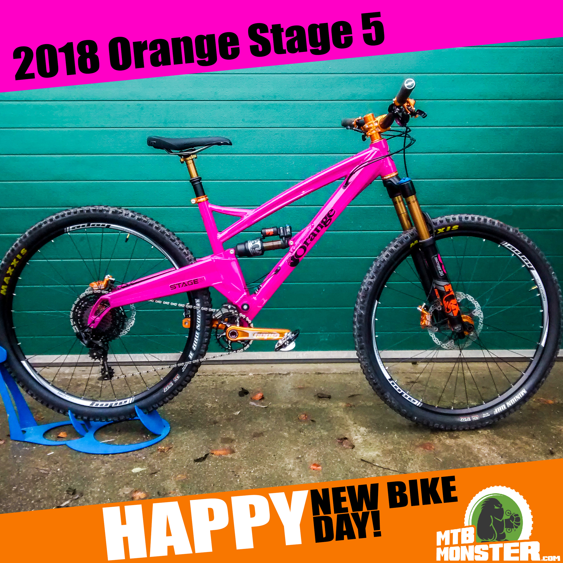 Happy New Bike Day - 2018 Orange Stage 5 Custom Build - MTB Monster
