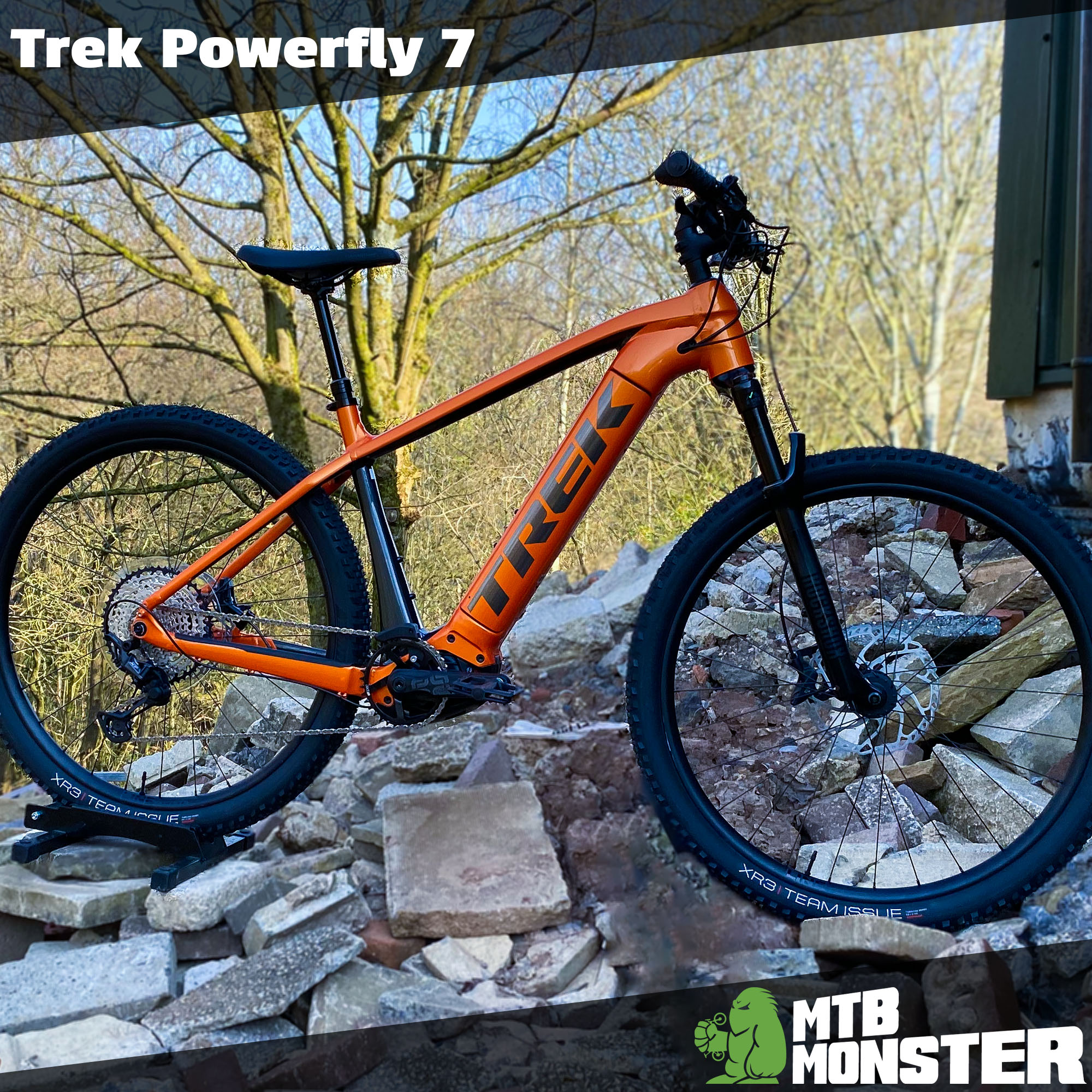 Trek Powerfly 7 finished in Factory Orange! - MTB Monster